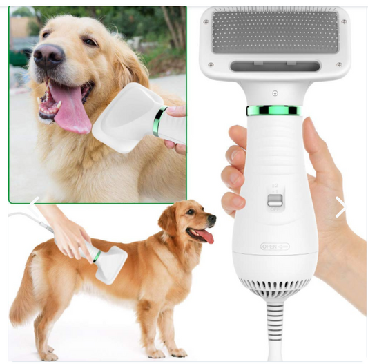 Secador Peine para Mascotas 2 en 1